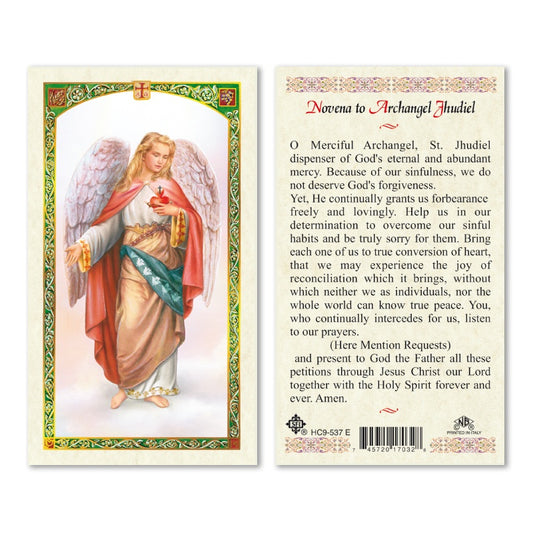 Archangel Jhudiel Prayer Card - English