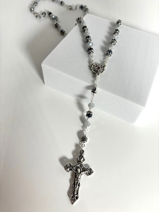 Hematite Glass Beads Rosary