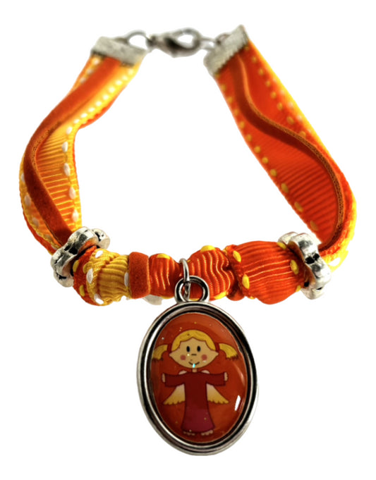 Orange-Yellow Girl Angel Bracelet