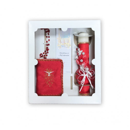 Confirmation Gift Set Red - English